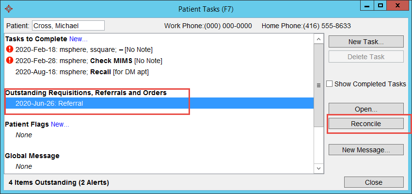 EMR - Outstanding Requisitions, Referrals, and Orders (ORRO) Tracking